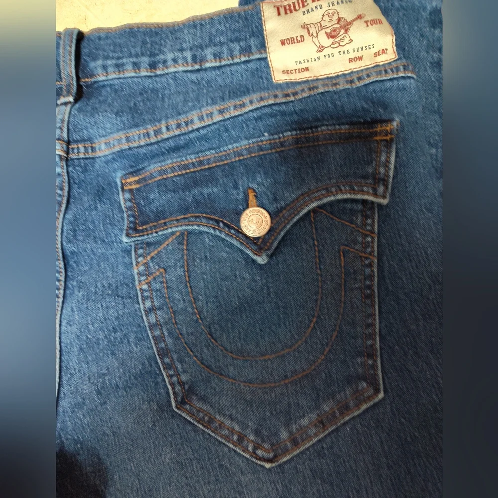 True Religion Men's Ricky Relaxed Straight Jeans Size 42 X 31.5
